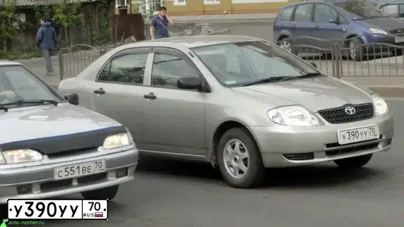 Фото автомобиля ТОЙОТА СОRОLLА, 2003 — госномер У390УУ70