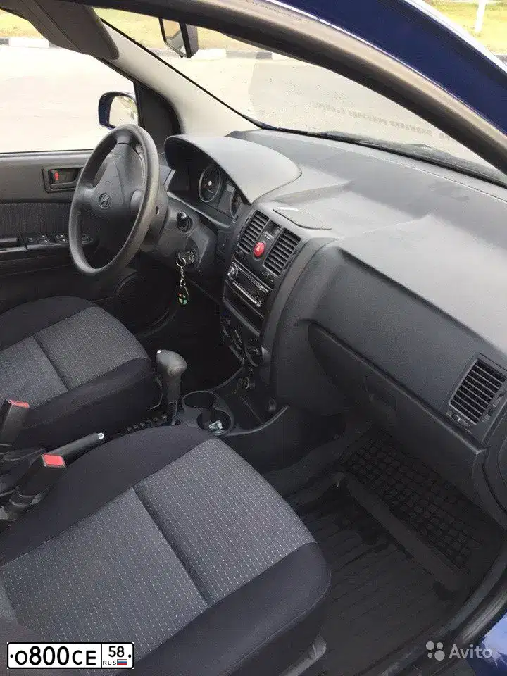 Фото автомобиля HYUNDAI GETZ, 2007 — госномер Р066СК58. Цвет: синий