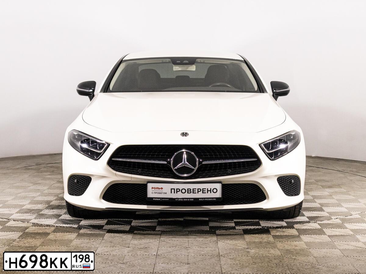 Фото автомобиля МЕРСЕДЕС-БЕНЦ CLS-CLASS, 2020 — госномер Н698КК198. Цвет: Белый
