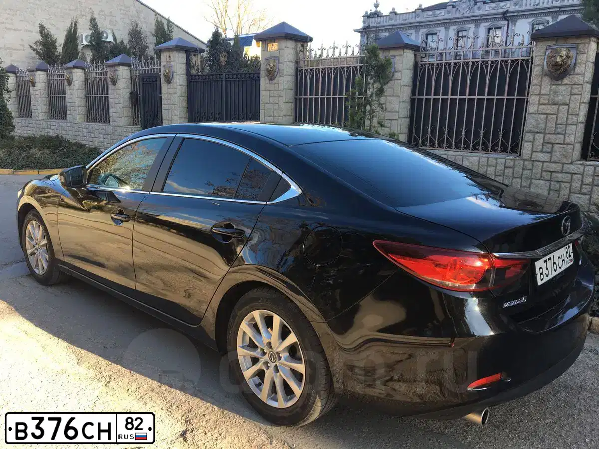 Фото автомобиля MAZDA 6, 2013 — госномер В376СН82. Цвет: ЧЕРНЫЙ