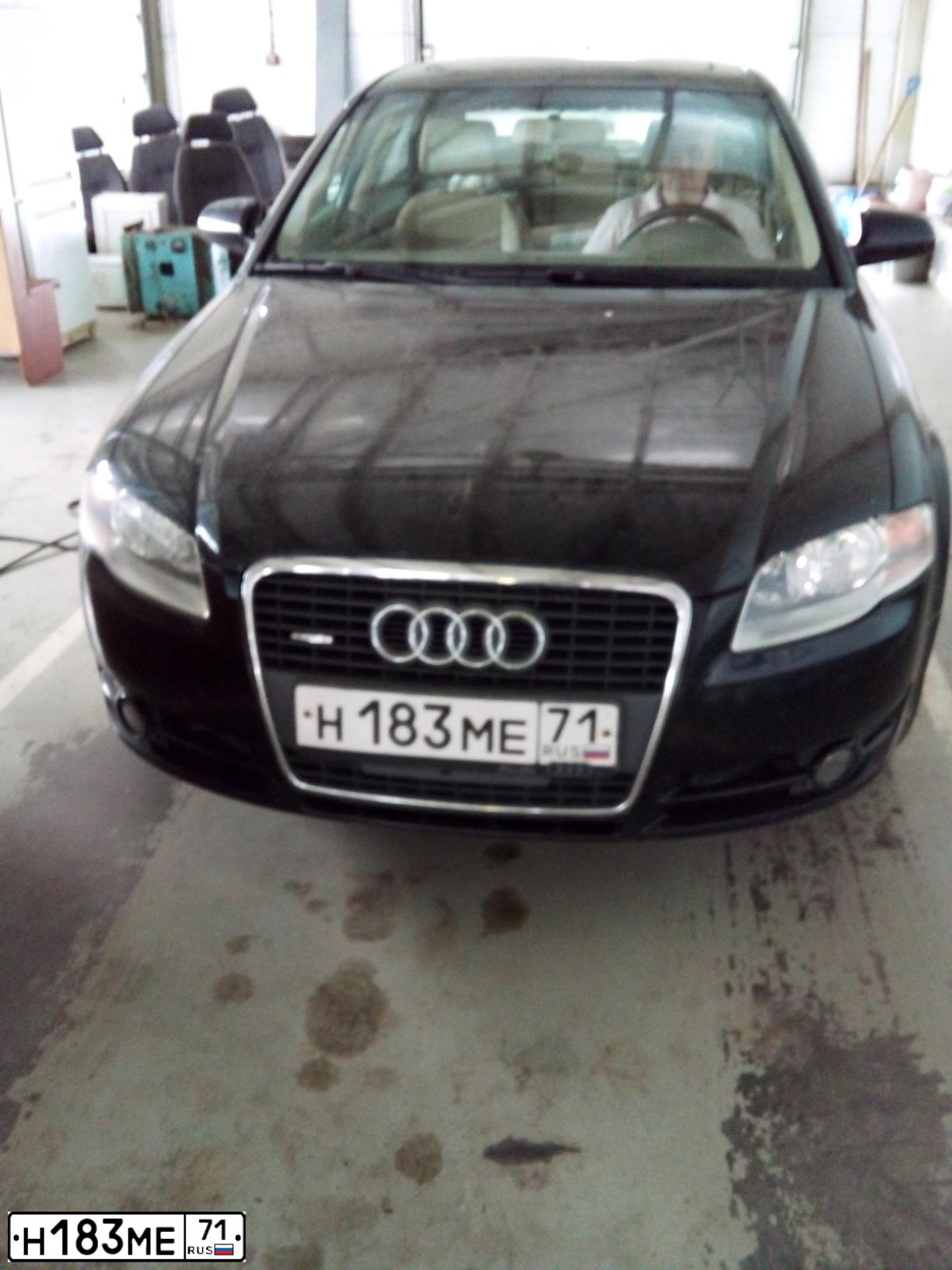 Фото автомобиля AUDI A4, 2005 — госномер Н183МЕ71. Цвет: ЧЕРНЫЙ