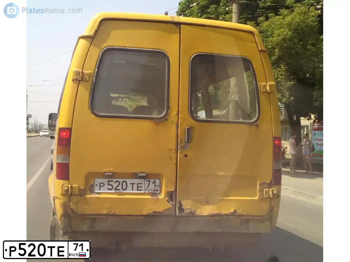 Фото автомобиля GAZ 3221 EL, 2005 — госномер Р520ТЕ71. Цвет: ЖЕЛТЫЙ