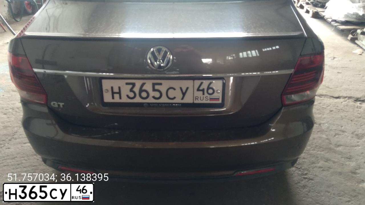 Фото автомобиля VOLKSWAGEN POLO, 2017 — госномер Н365СУ46. Цвет: Коричневый