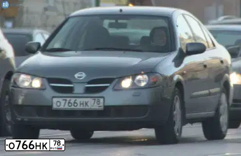 Фото автомобиля NISSAN ALMERA, 2004 — госномер К283КВ60. Цвет: СЕРЫЙ