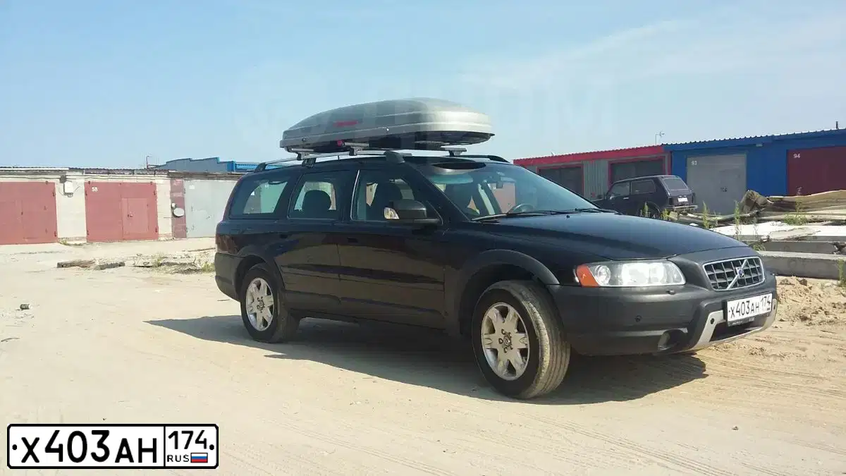 Фото автомобиля VOLVO XC70, 2007 — госномер Х403АН174. Цвет: ЧЕРНЫЙ