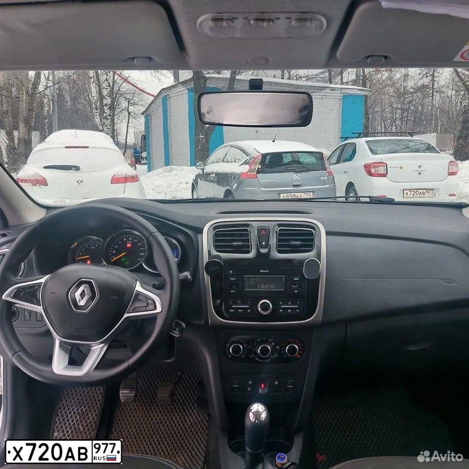 Фото автомобиля RENAULT LOGAN, 2019 — госномер Х720АВ977. Цвет: БЕЛЫЙ