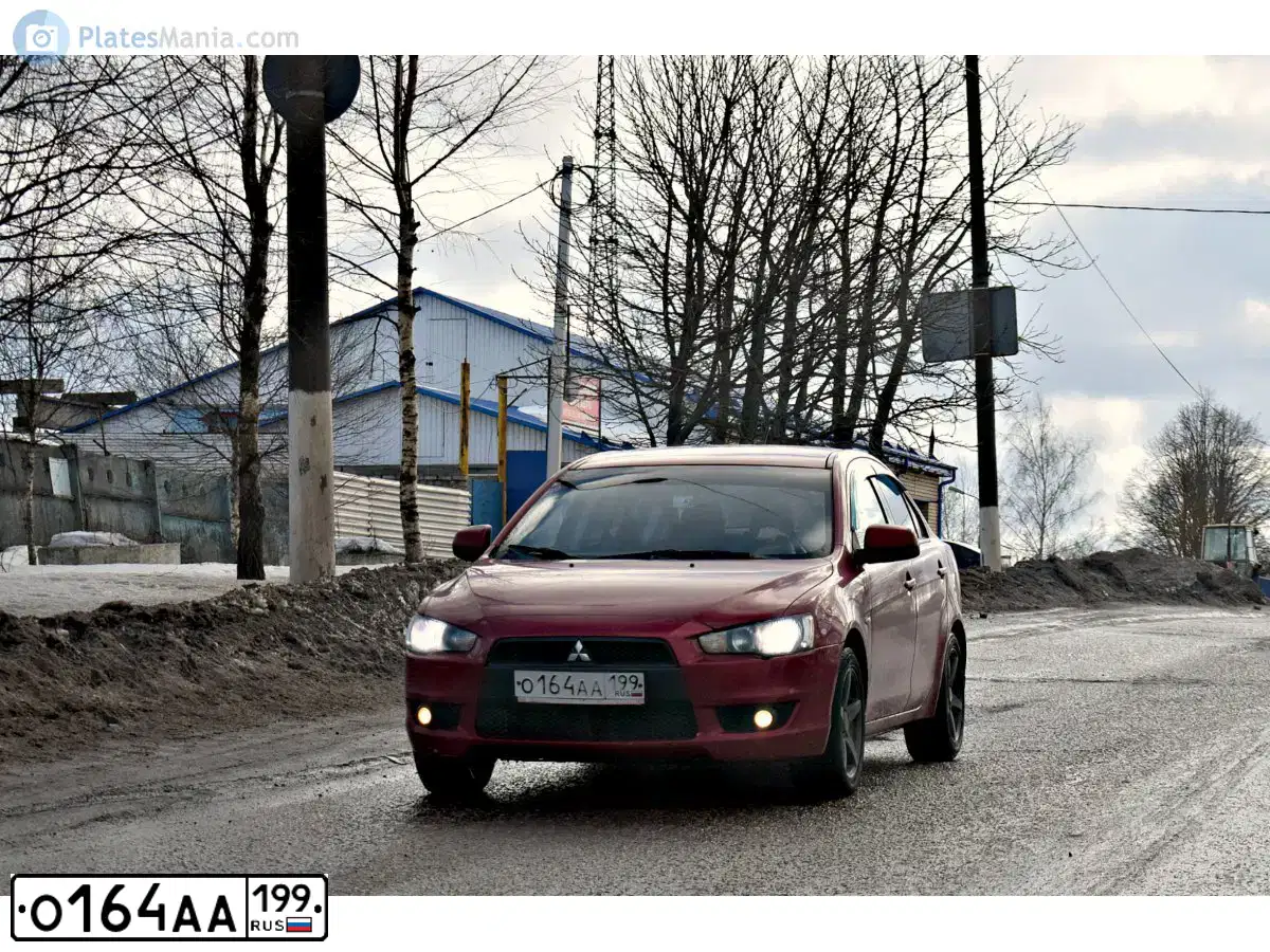 Фото автомобиля MITSUBISHI LANCER, 2007 — госномер С562НТ67. Цвет: Красный