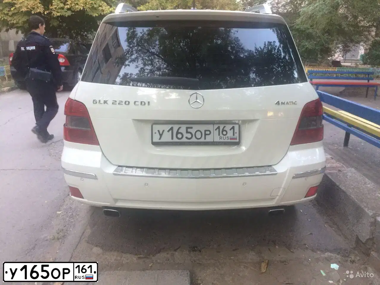 Фото автомобиля MERCEDES GLK-KLASSE, 2011 — госномер О063ВТ761. Цвет: Белый