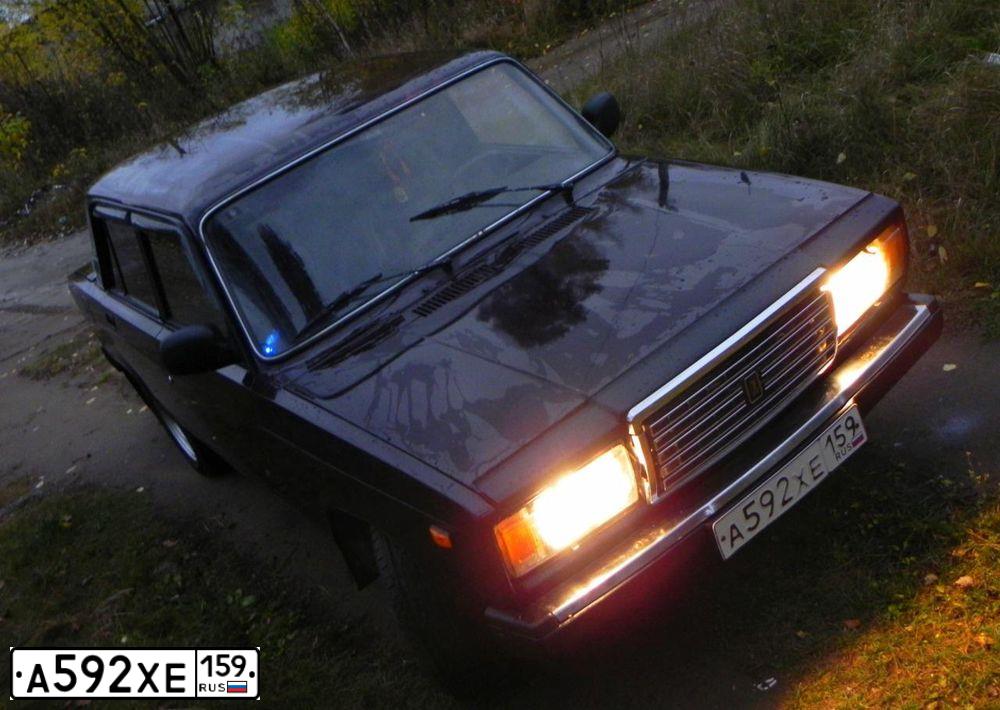 Фото автомобиля LADA 2107 LADA, 2009 — госномер М307МЕ159. Цвет: ТЕМНО-КОРИЧНЕВЫЙ