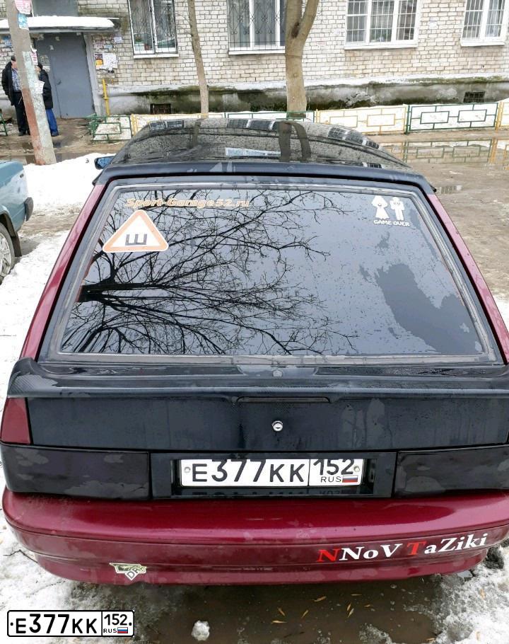 Фото автомобиля LADA 2114 SAMARA, 2005 — госномер О115ОВ716. Цвет: ТЕМНО-КРАСНЫЙ