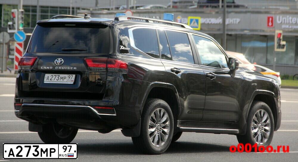 Фото автомобиля TOYOTA LANDCRUISER, 2008 — госномер А273МР97. Цвет: ЧЕРНЫЙ