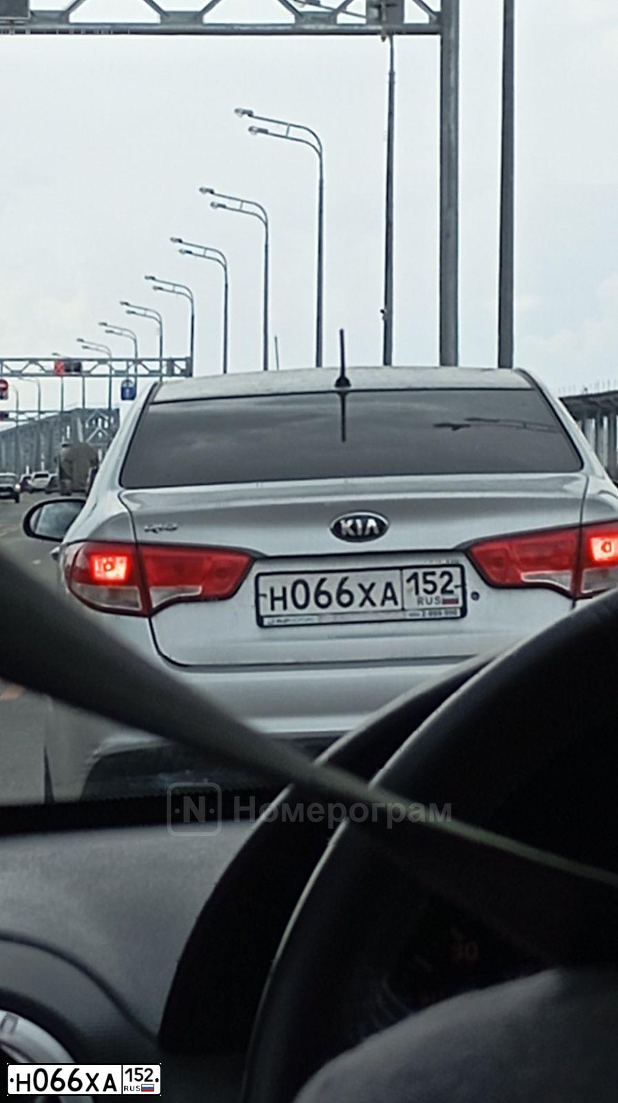 Фото автомобиля KIA RIO, 2015 — госномер Н066ХА152. Цвет: СЕРЕБРИСТЫЙ
