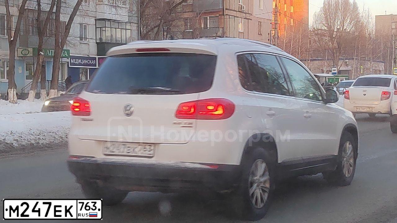 Фото автомобиля VOLKSWAGEN PASSAT, 2008 — госномер М247ЕК763. Цвет: ЧЕРНЫЙ