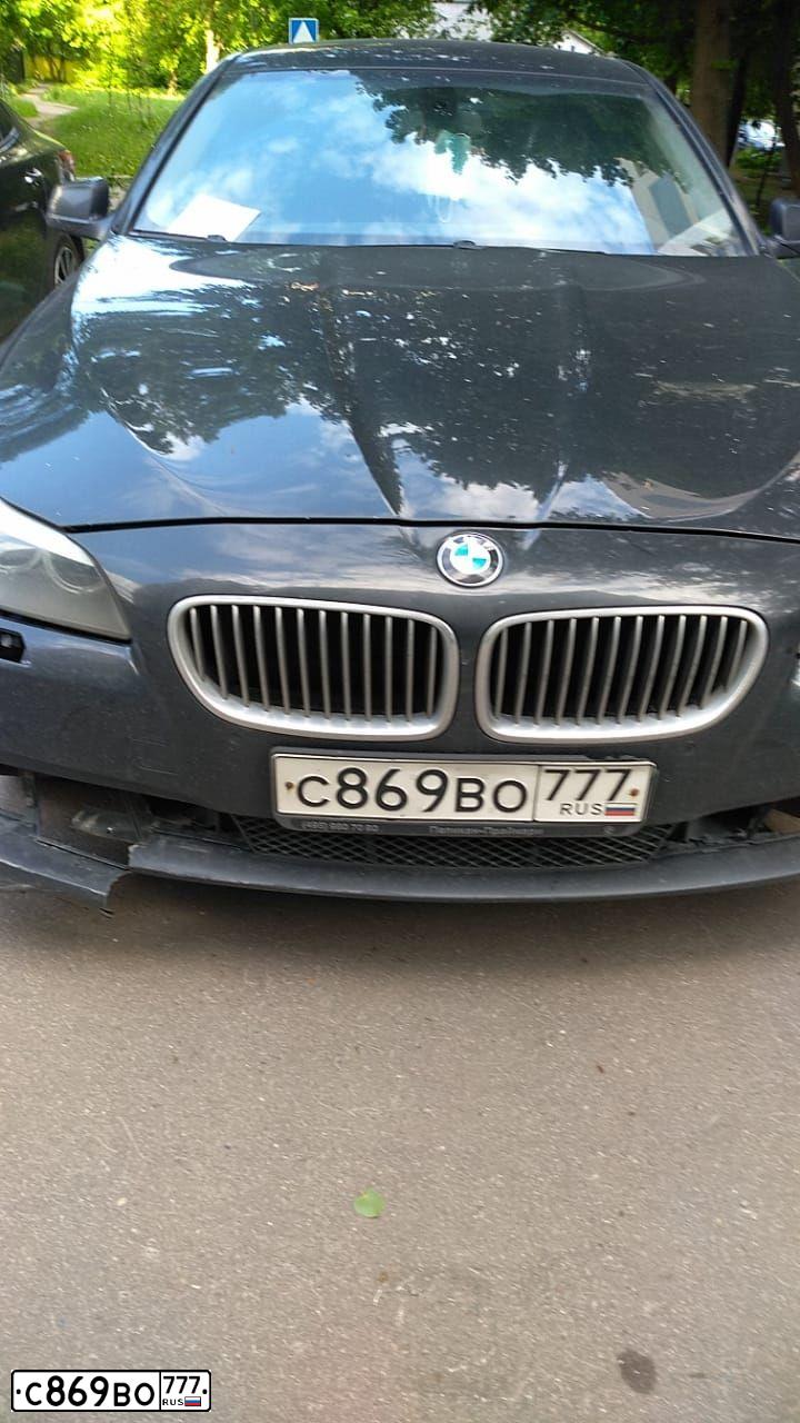 Фото автомобиля BMW SERIE 5, 2011 — госномер С869ВО777. Цвет: ЧЕРНЫЙ
