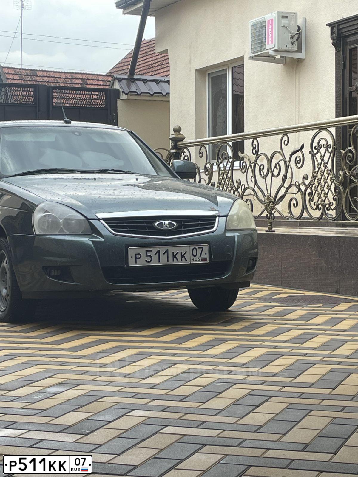 Фото автомобиля LADA 2170 PRIORA, 2012 — госномер Р511КК07. Цвет: СИНЕ-ЗЕЛЕНЫЙ