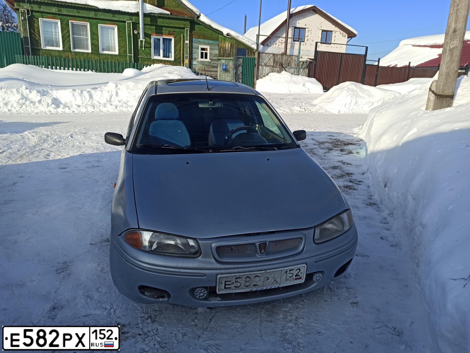 Фото автомобиля ROVER 200-SERIE, 1998 — госномер Х297МА152. Цвет: Серебристый