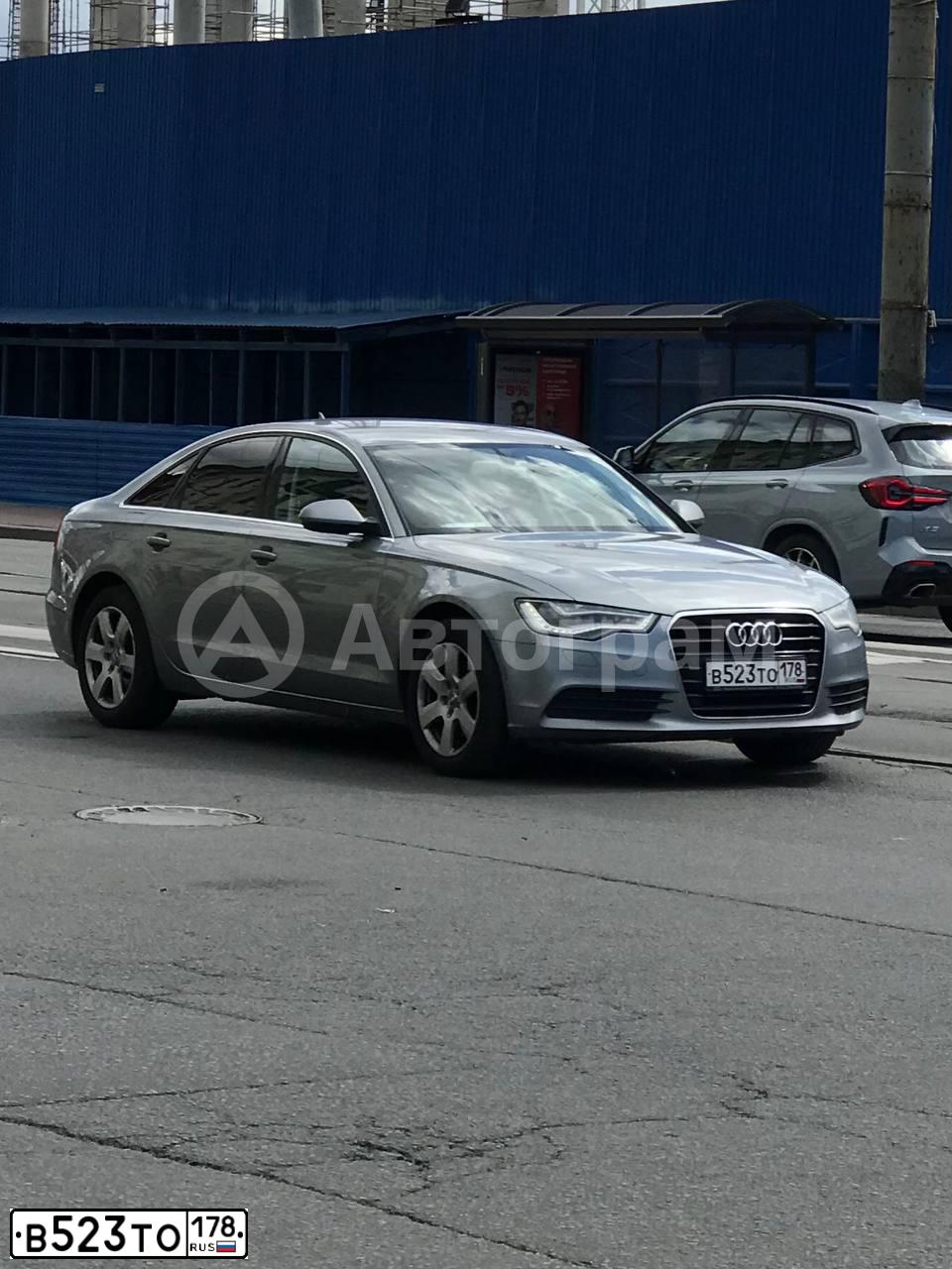 Фото автомобиля AUDI A6, 2014 — госномер С721ОО198. Цвет: СЕРЫЙ