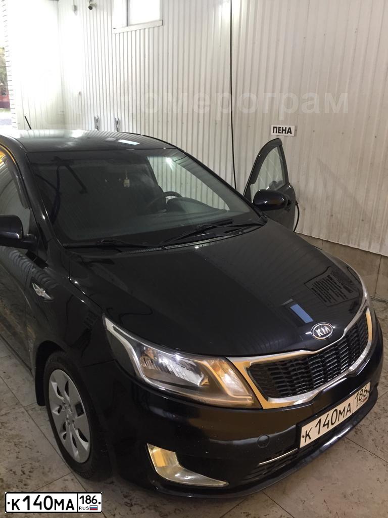 Фото автомобиля KIA RIO, 2012 — госномер В264ОС06. Цвет: ЧЕРНЫЙ