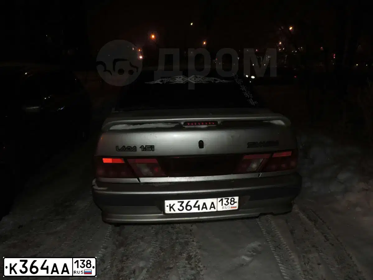 Фото автомобиля LADA 2115 SAMARA, 2004 — госномер К364АА138. Цвет: СЕРЕБРИСТЫЙ