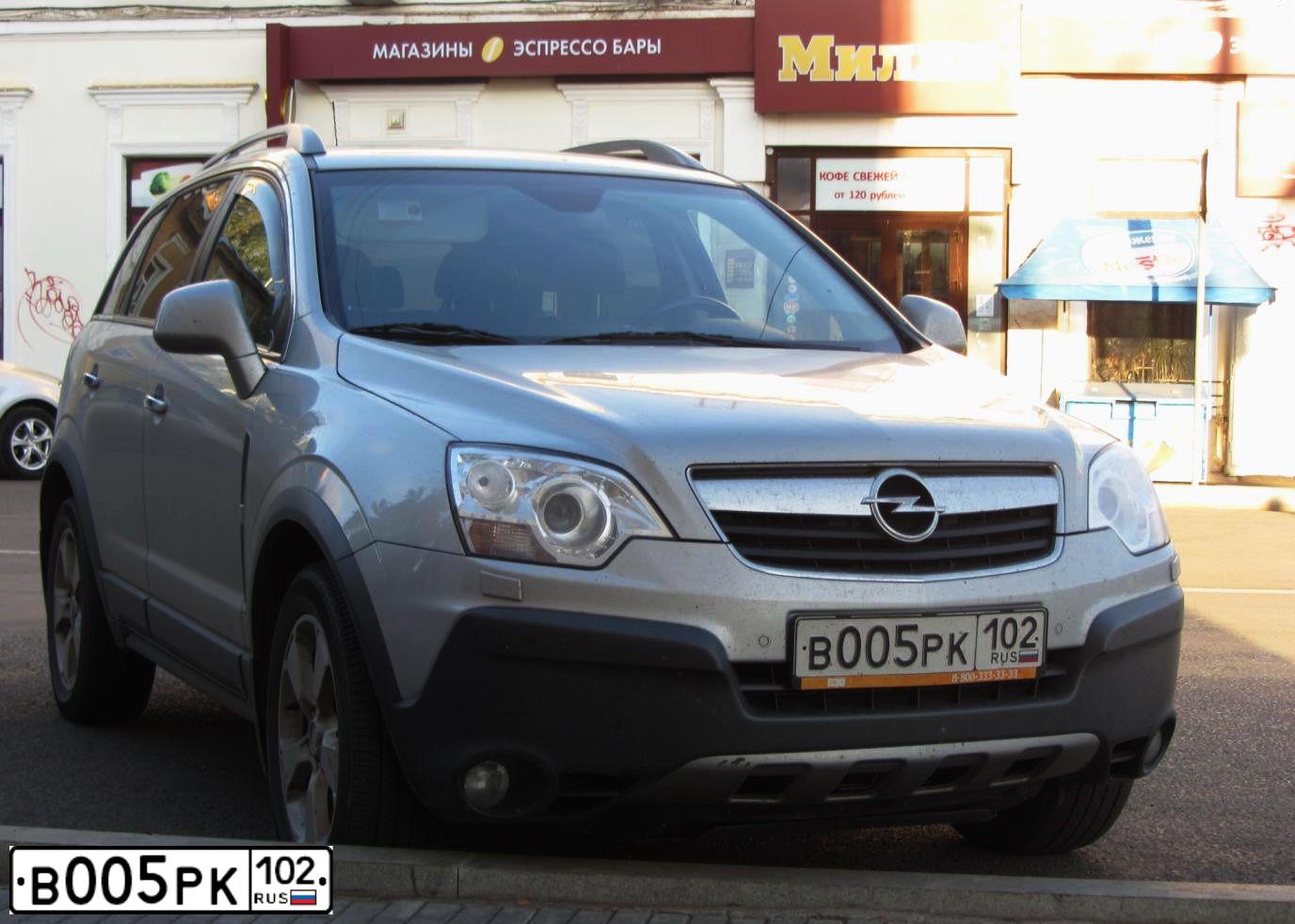 Фото автомобиля OPEL ANTARA, 2008 — госномер Х991ЕВ55. Цвет: Серебристый