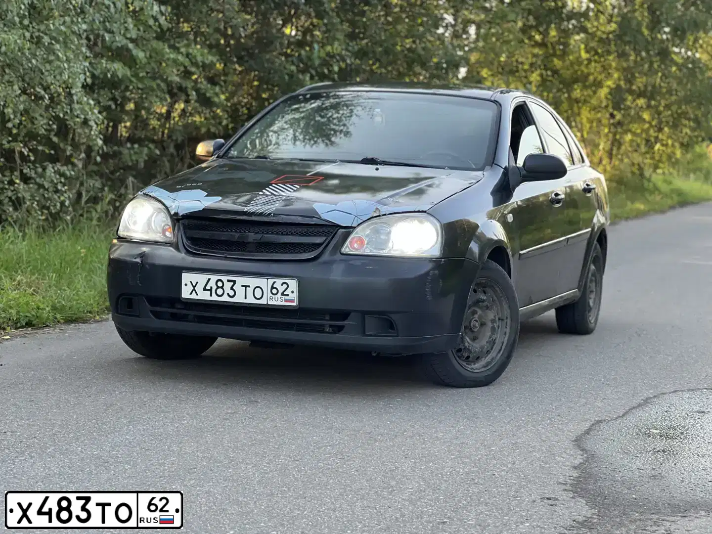Фото автомобиля CHEVROLET LACETTI, 2008. Цвет: ЧЕРНЫЙ