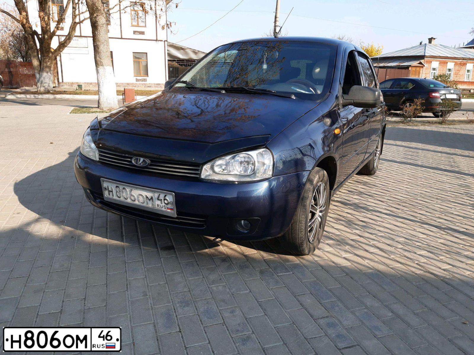 Фото автомобиля LADA 1119 KALINA, 2012 — госномер М583КС67. Цвет: СЕРО-СИНИЙ