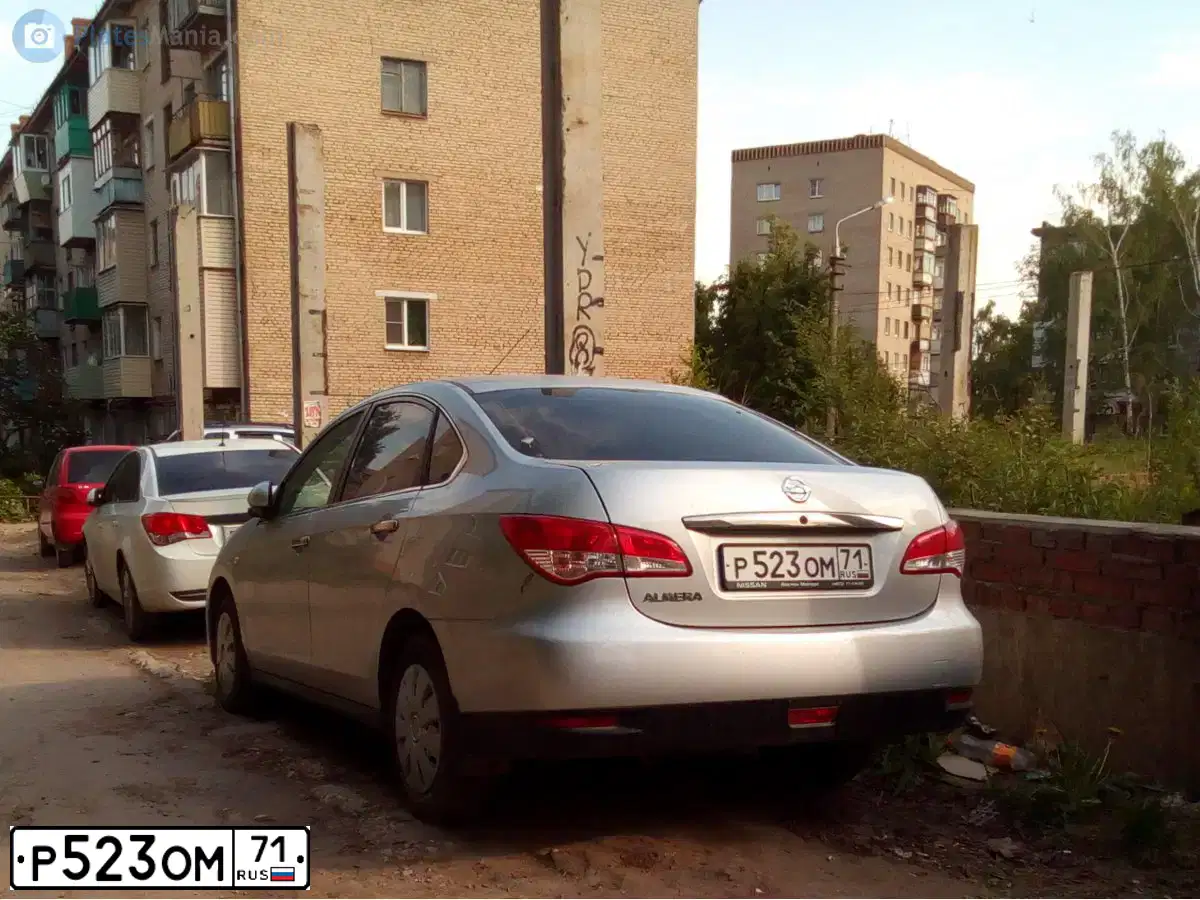 Фото автомобиля NISSAN ALMERA /AVTOVAZ/, 2014 — госномер С116РЕ40. Цвет: Серебристый