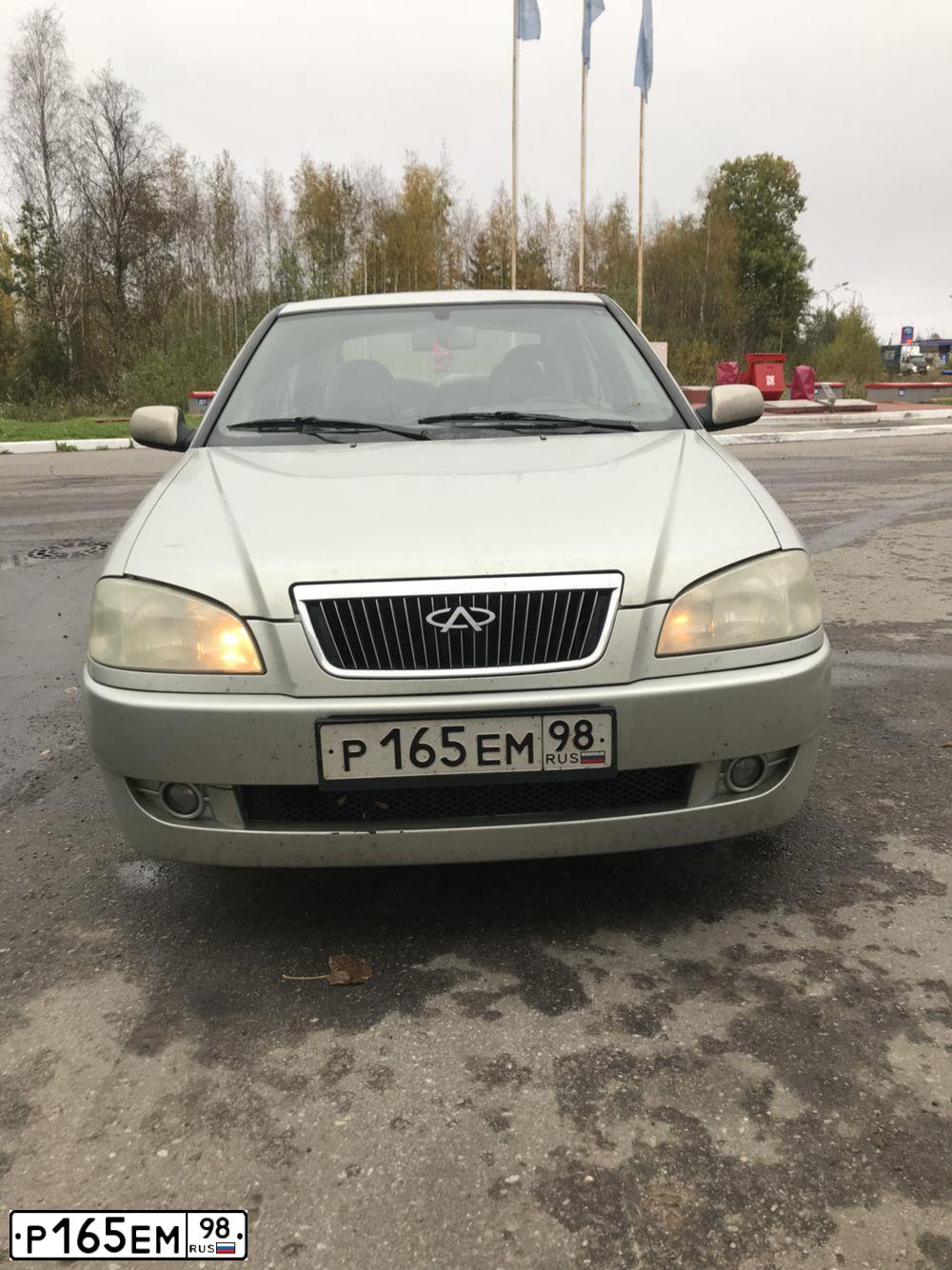 Фото автомобиля CHERY AMULET /FLAGCLOUD/, 2007 — госномер А212НК60. Цвет: Серый