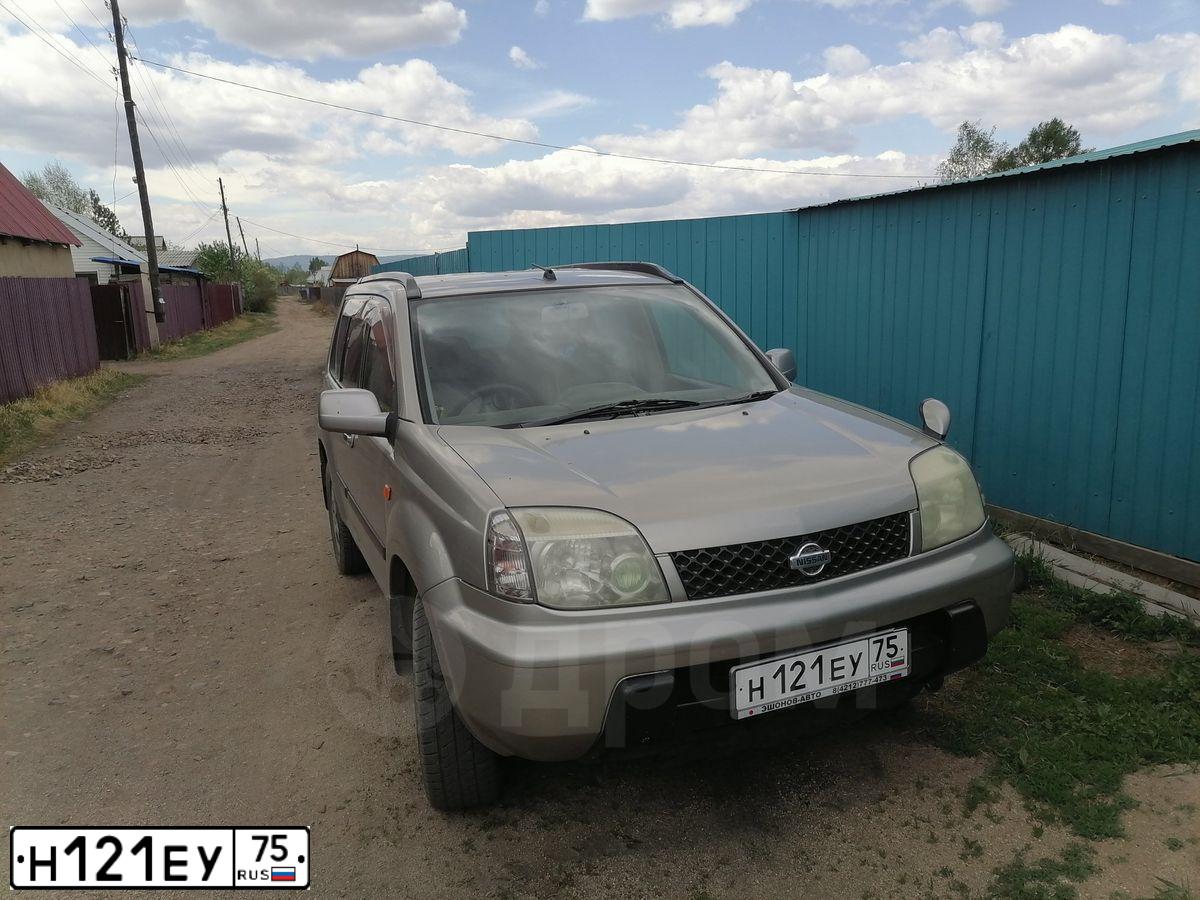 Фото автомобиля НИССАН X-TRAIL НИССАН X-TRAIL, 2001 — госномер Н121ЕУ75. Цвет: Темно-Серый