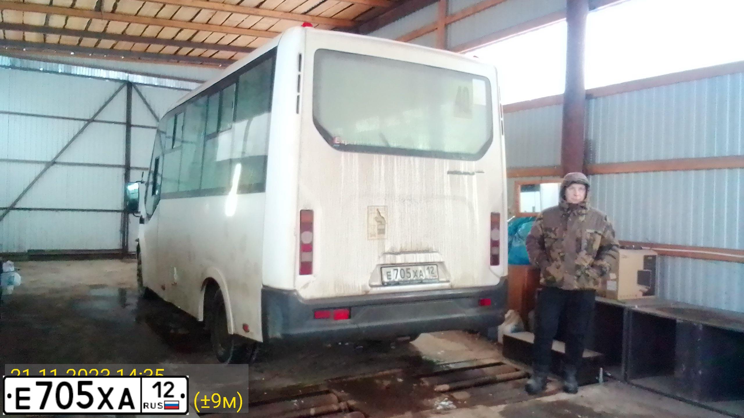 Фото автомобиля GAZ GAZEL NEXT, 2015 — госномер Е705ХА12. Цвет: Белый