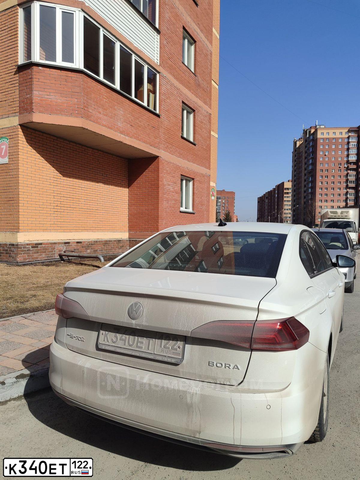 Фото автомобиля VOLKSWAGEN BORA, 2022 — госномер К340ЕТ122