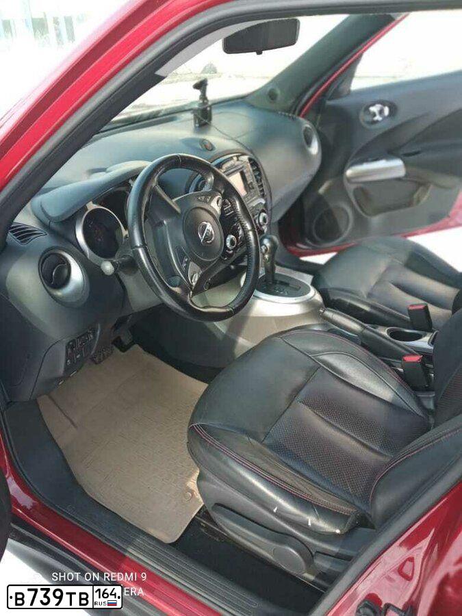 Фото автомобиля NISSAN JUKE, 2012 — госномер В739ТВ164. Цвет: Красный