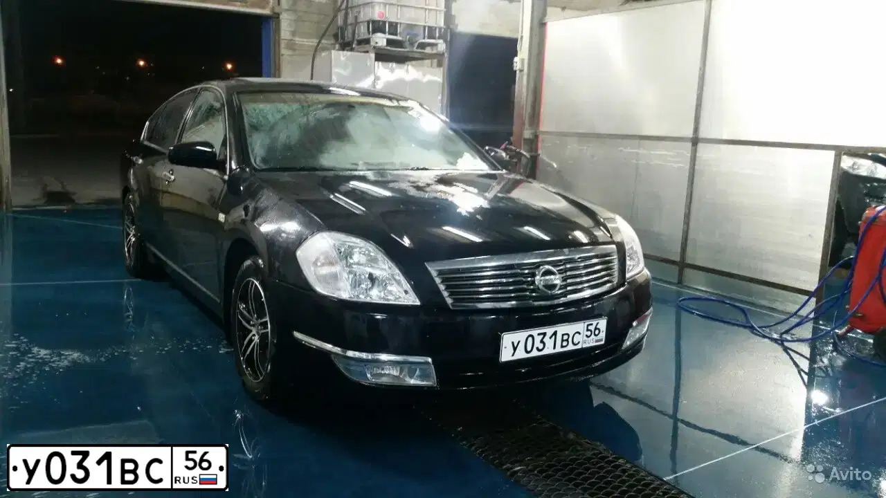 Фото автомобиля NISSAN TEANA, 2007 — госномер У031ВС56. Цвет: ЧЕРНЫЙ