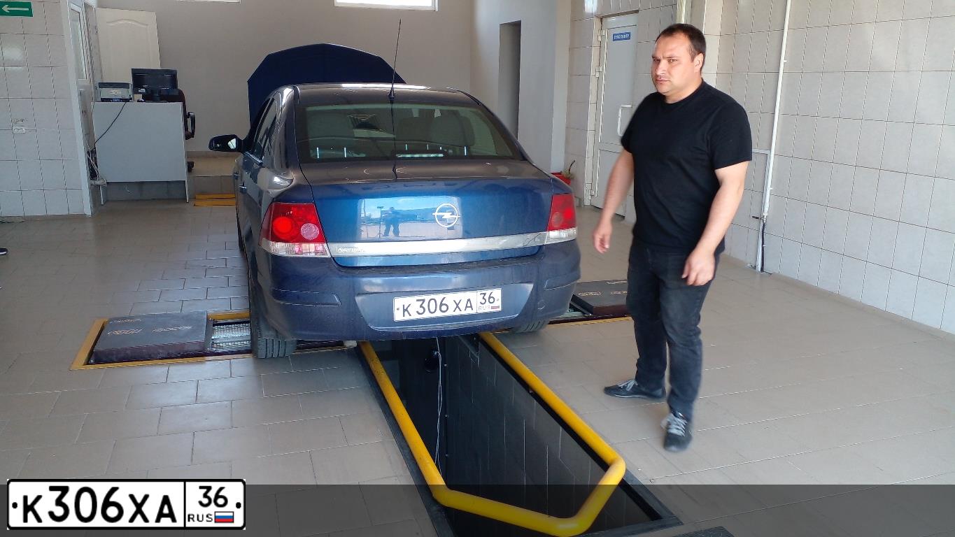 Фото автомобиля OPEL ASTRA, 2007 — госномер К306ХА36. Цвет: синий