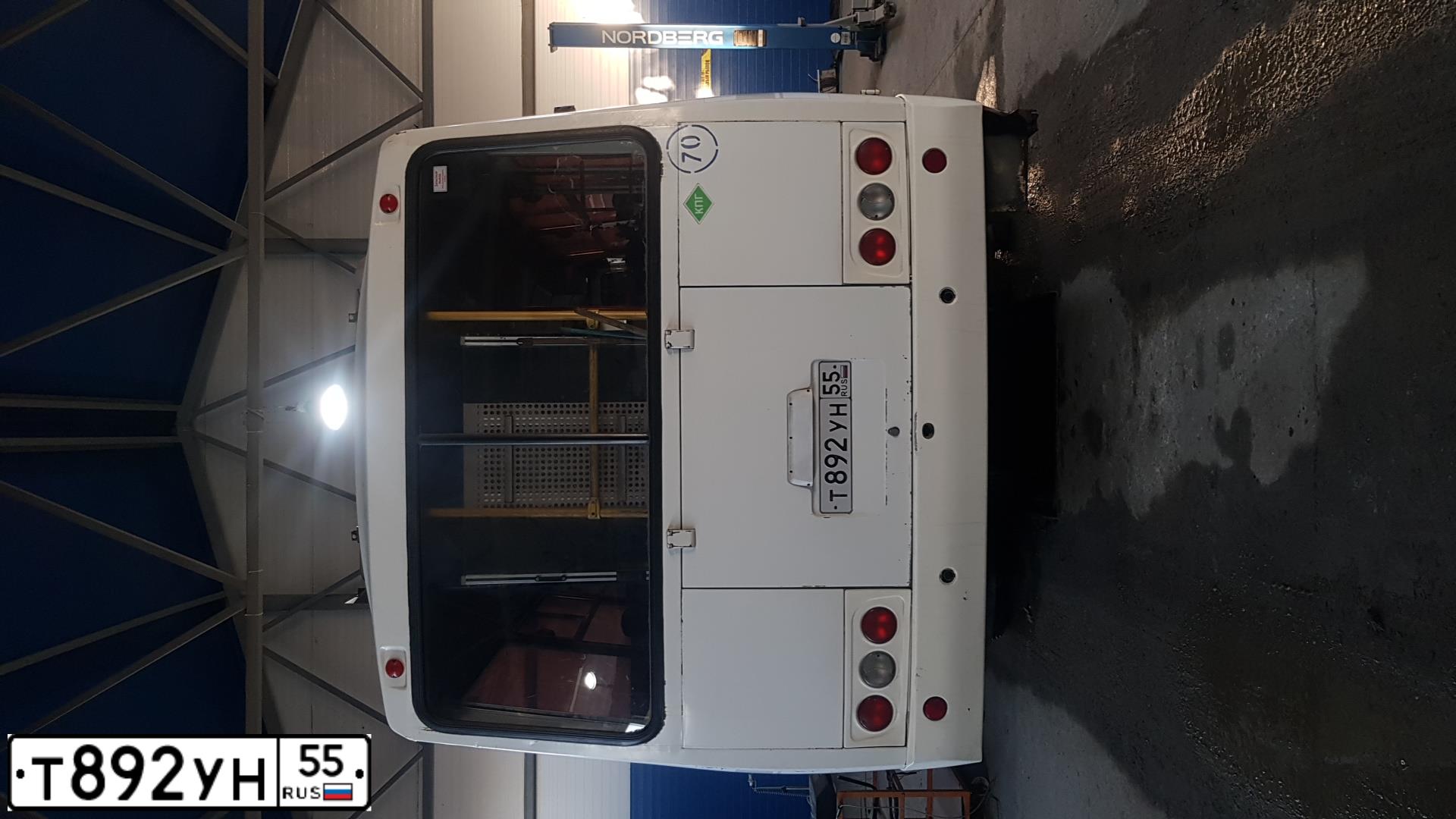 Фото автомобиля PAZ 3205, 2017 — госномер Т892УН55. Цвет: БЕЛЫЙ