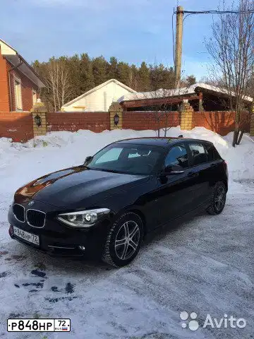 Фото автомобиля BMW SERIE 1, 2013 — госномер С047МО72. Цвет: ЧЕРНЫЙ