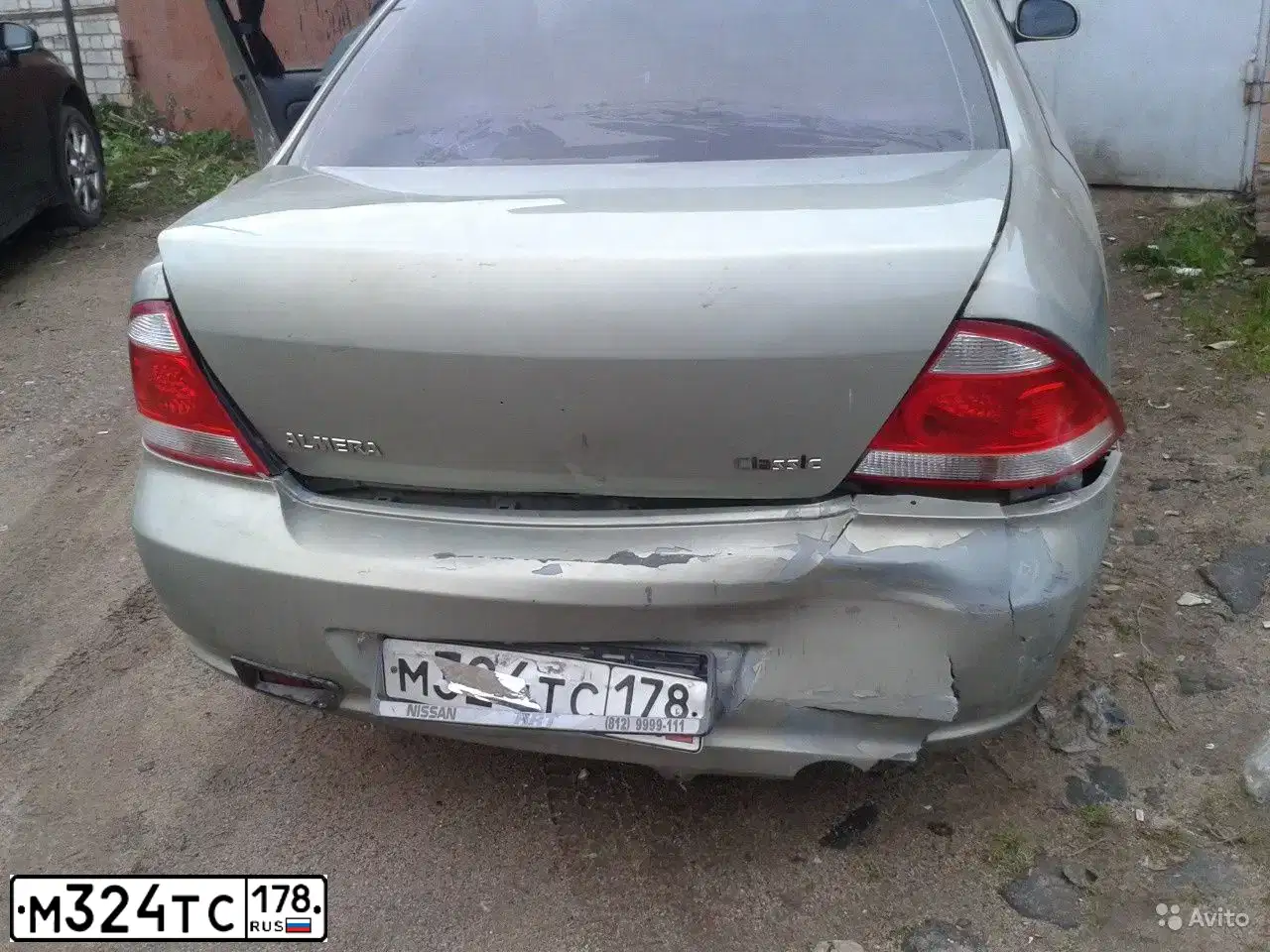 Фото автомобиля NISSAN ALMERA, 2010 — госномер М324ТС178. Цвет: СЕРО-ЗЕЛЕНЫЙ