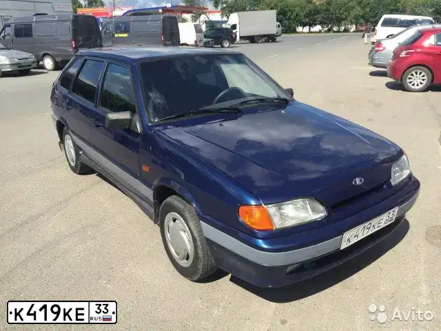 Фото автомобиля LADA 2114 SAMARA, 2007 — госномер К419КЕ33. Цвет: СЕРЕБРИСТО-ТЕМНО-СИНИЙ