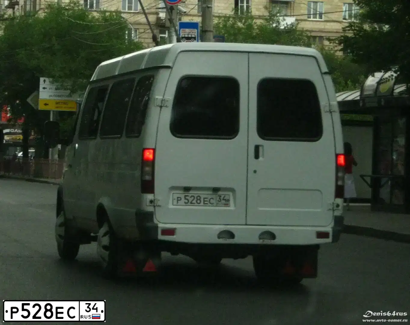 Фото автомобиля ГАЗ 322132, 2007 — госномер Р528ЕС34. Цвет: Белый