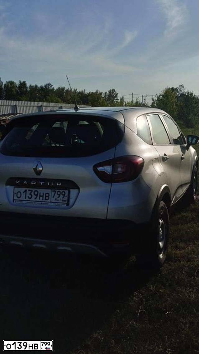 Фото автомобиля RENAULT KAPTUR, 2018 — госномер А159ЕС57. Цвет: СВЕТЛО-СЕРЫЙ