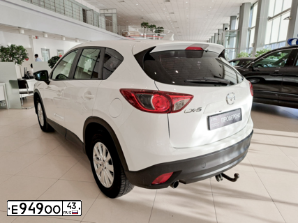 Фото автомобиля MAZDA CX-5, 2013 — госномер Е949ОО43. Цвет: Белый
