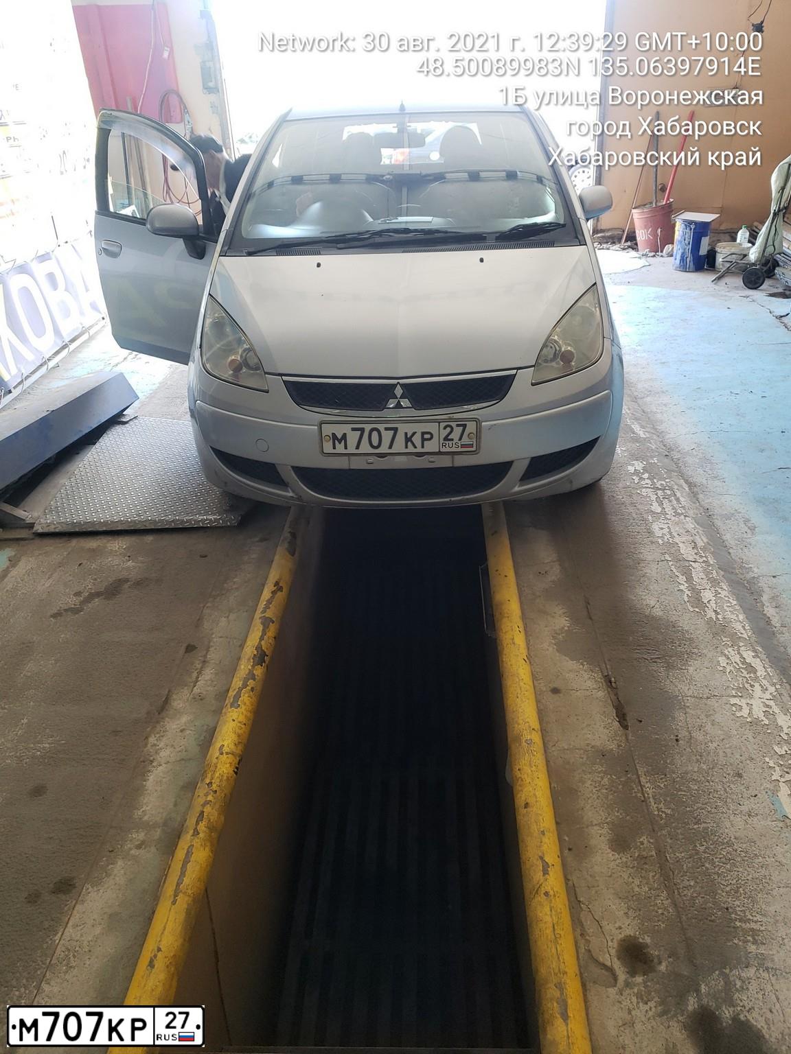 Фото автомобиля MITSUBISHI COLT, 2006 — госномер Т237ХТ27