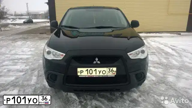 Фото автомобиля MITSUBISHI ASX, 2012 — госномер Р007СХ36. Цвет: ЧЕРНЫЙ