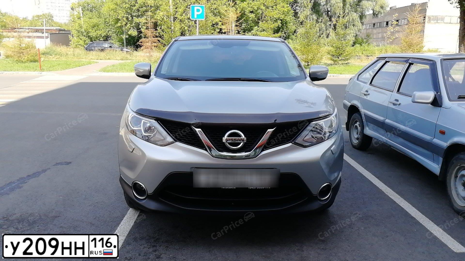 Фото автомобиля NISSAN QASHQAI, 2014 — госномер О356УТ716. Цвет: Серебристый