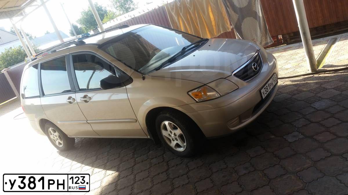 Фото автомобиля MAZDA MPV, 2001 — госномер Е566УЕ82. Цвет: ЗОЛОТИСТЫЙ