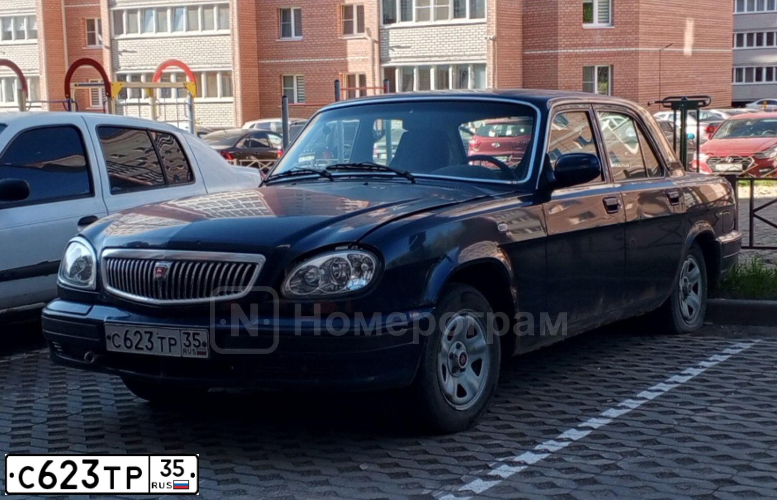 Фото автомобиля GAZ 3110, 2005 — госномер Н338ТА35. Цвет: НАУТИЛУС