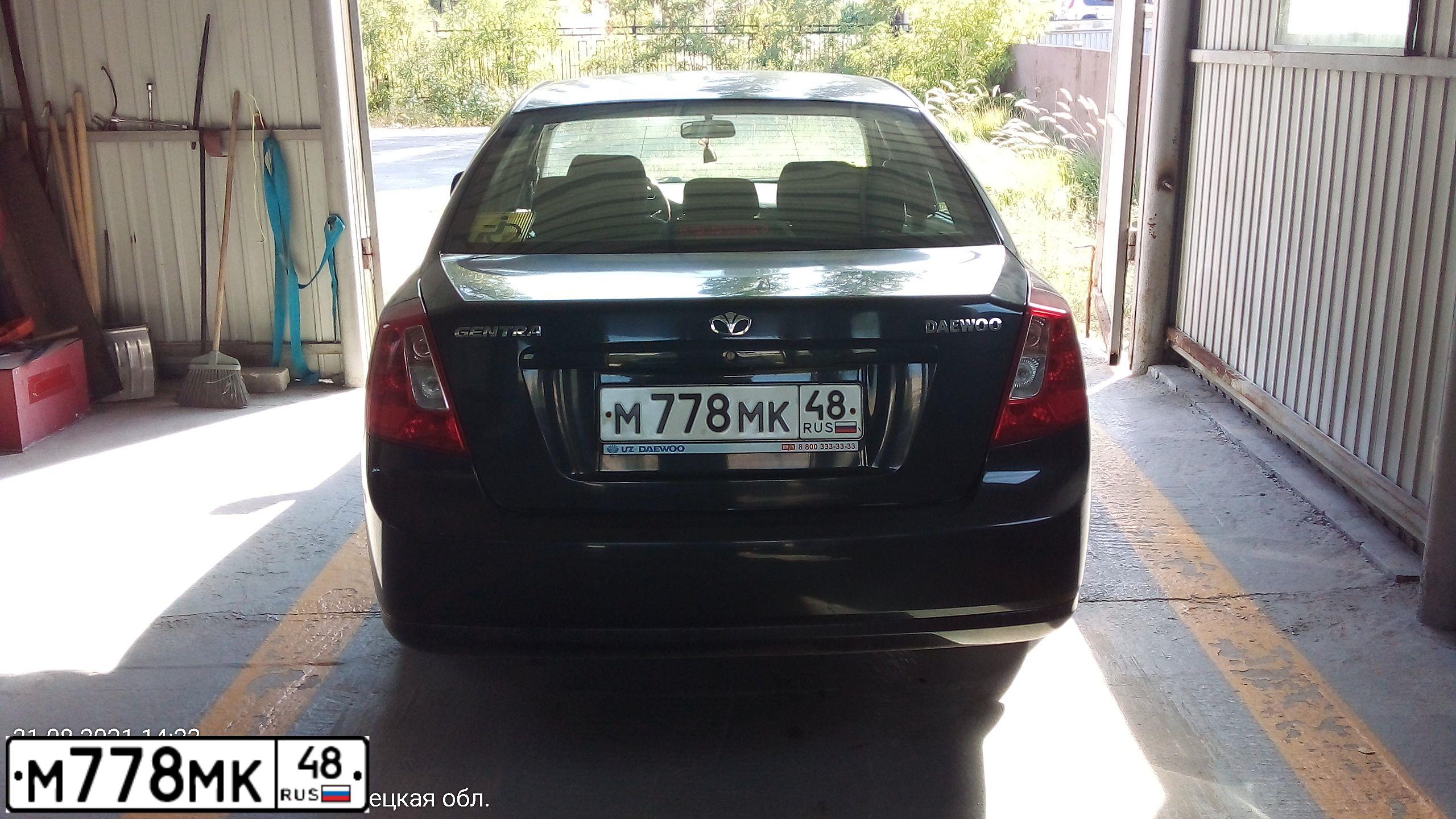 Фото автомобиля DAEWOO GENTRA, 2013 — госномер М778МК48. Цвет: БЛЕДНО-ЧЕРНЫЙ