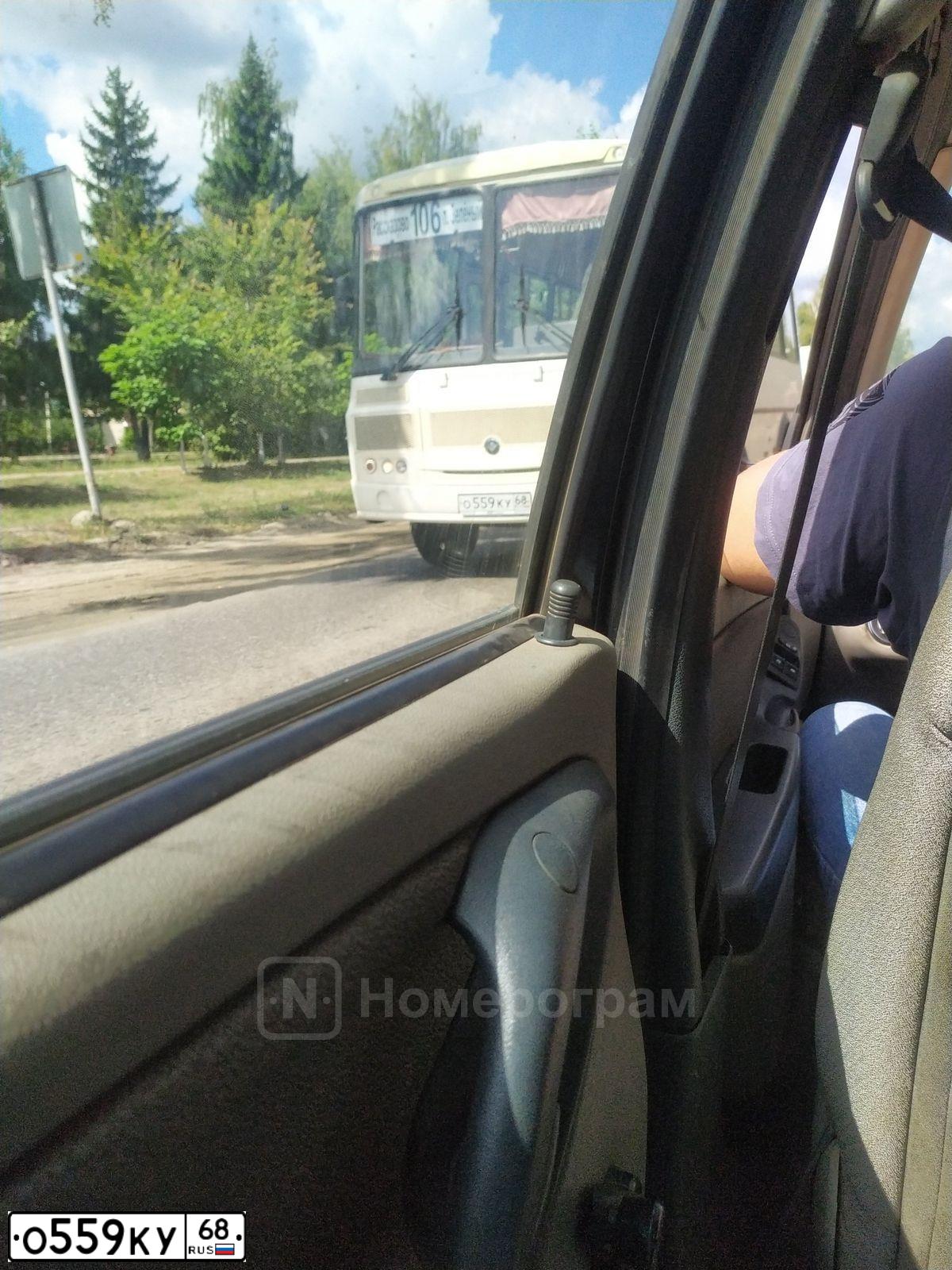 Фото автомобиля PAZ 3205, 2019 — госномер О559КУ68. Цвет: БЕЛЫЙ