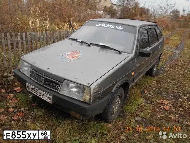 Фото автомобиля LADA 2109 SAMARA, 1994 — госномер Е855ХУ68. Цвет: ТЕМНО-СЕРЫЙ