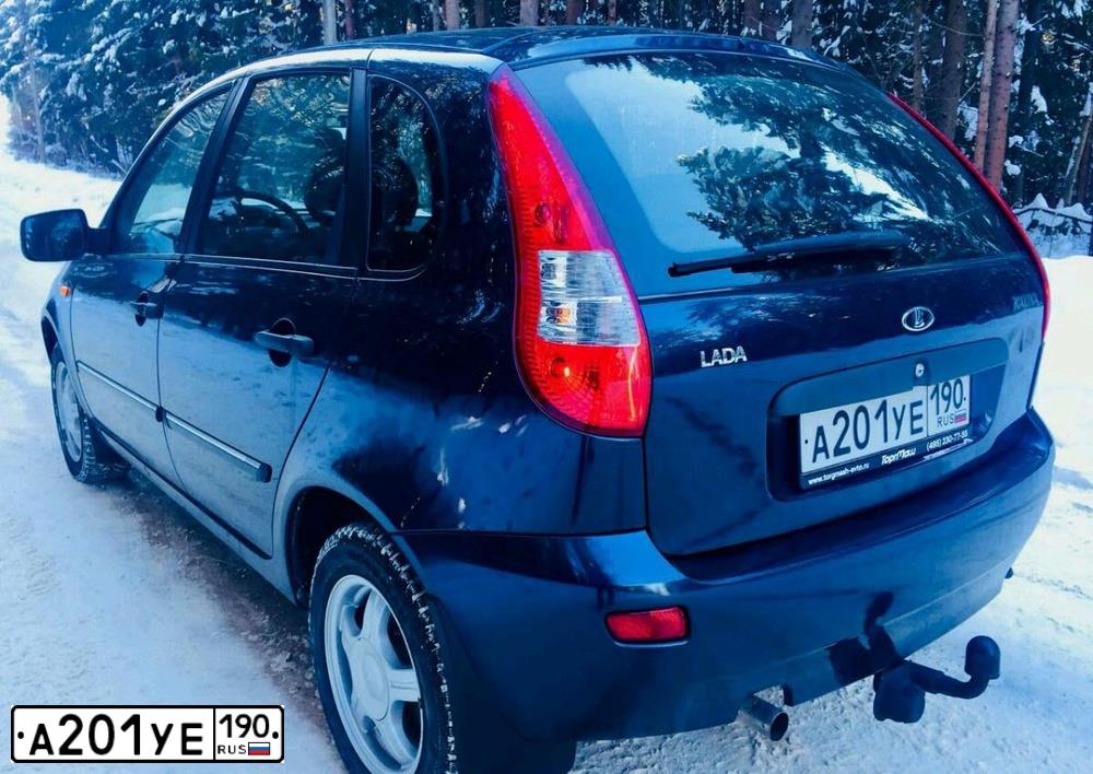 Фото автомобиля LADA 1119 KALINA, 2012 — госномер Р360ВС799. Цвет: Серо-Синий